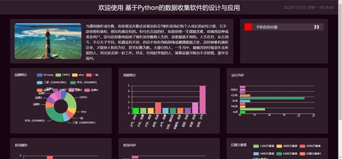 精品python手机数据收集软件 爬虫可视化大屏